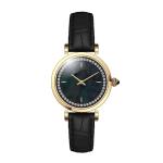 Diamond Inlaid 32mm Leather Strap Watch Luxury Decorative Waterproof