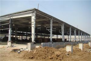 China Prefabricated Steel Structure Warehouse Logistics Park Hot Dip Galvanized factory