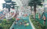 Large Water Park Aqua Play Lazy River with Relaxing Wave Machine