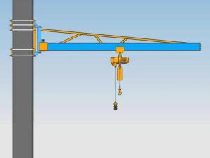 China Electric Mobile Wall Mounted Jib Crane 3 Phase For Workshop factory