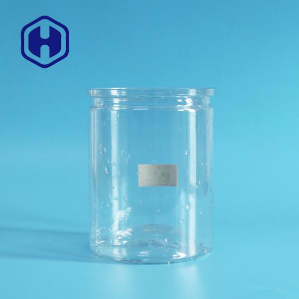 Custom Service Round 830ml PET Easy Open End Cans 401# Transparent Food