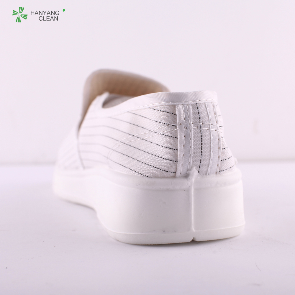 Anti Slip Esd Work Shoes ANSI/ESD S20.20 Standards With White Blue Stripe