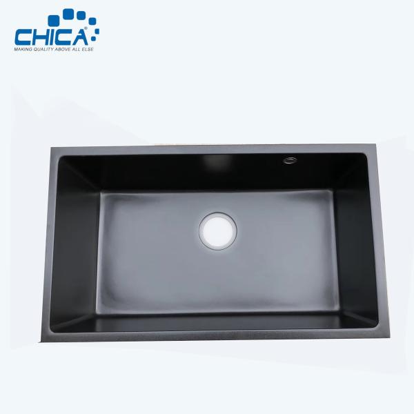 Quartz Kitchen Sink Granite Composite Kitchen Sink Single Bowl Topmount Granite