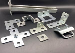 China Strut Fittings Accessories Galvanized Steel Unistrut Flat Plate Fittings factory