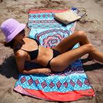 wholesale Sand Free printed custom microfiber Beach Towel