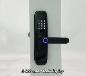 China OEM E-512 Tuya Password Biometric Electronic Fingerprint Wifi Door Smart Digital Door Lock factory