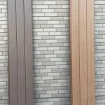 Exterior Wall Decoration Material WPC Panel with Wood Grain Texture and Sanding