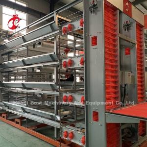 China H And A Type Automatic Chicken Cage EquipmentHot Galvanized Long Lifespan Adela factory