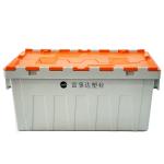 Solid Box Plastic Moving Boxes Stackable Industrial Packing Nestable Crate