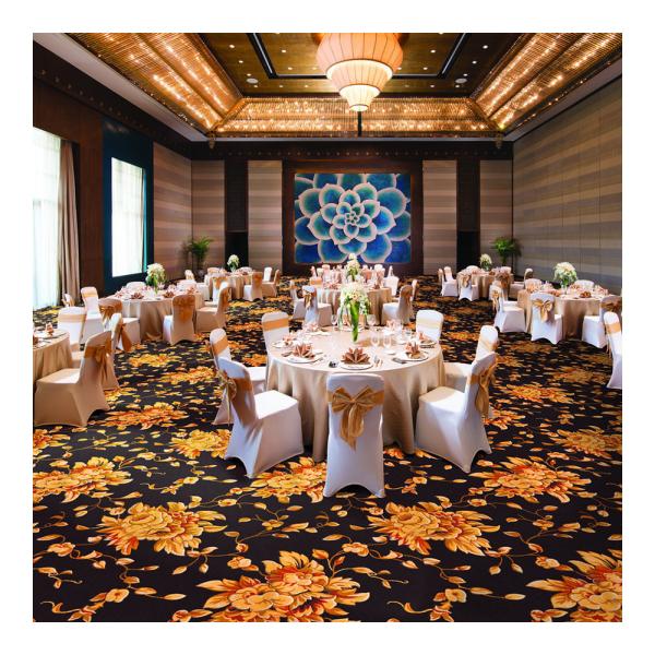 China Auditorium Jacquard Wilton Woven Carpet With Stain Resistant factory
