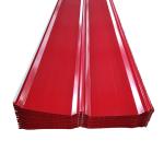 Prepainted Steel Roofing Sheet 0.12-3mm Metal Building Material Red Corrugated