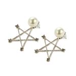 Wholesale Korean Cheap Star Pearl Stud Earrings Body Piercing Jewelry