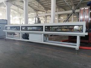 China Low Noise Plastic Pipe Extrusion Machine , Twin Screw PVC Pipe Production Line factory