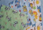 Cartoon Animal Soft Cotton Flannel Cloth Double Sided Easy Decontamination