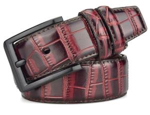 China Flat Neutral Pu Leather Belts 110cm Zinc Alloy Belt Buckle Men factory