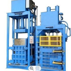 China 220v Press Vertical Cardboard Baler Machine Waste Carton Hydraulic 60hz factory