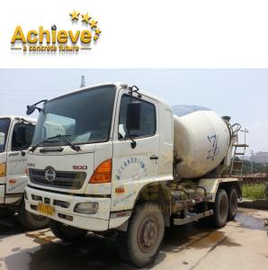 China Used ZOOMLION Concrete Truck Mixer HINO Chassis 6 Bar factory