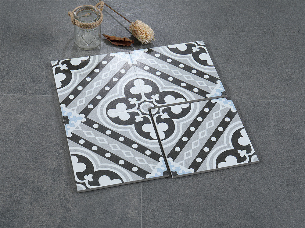 Eco-Friendly 200x200mm Gray Interior Floor Tiles For Decoration And Ceramic Rustic Tiles For Living Room