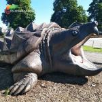 7M Life Size Realistic Animatronic Animals Snapping Turtle For Aquarium