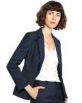 Elegant Women's Summer Suit Set for Work or Wedding Long Sleeve Pockets Woven