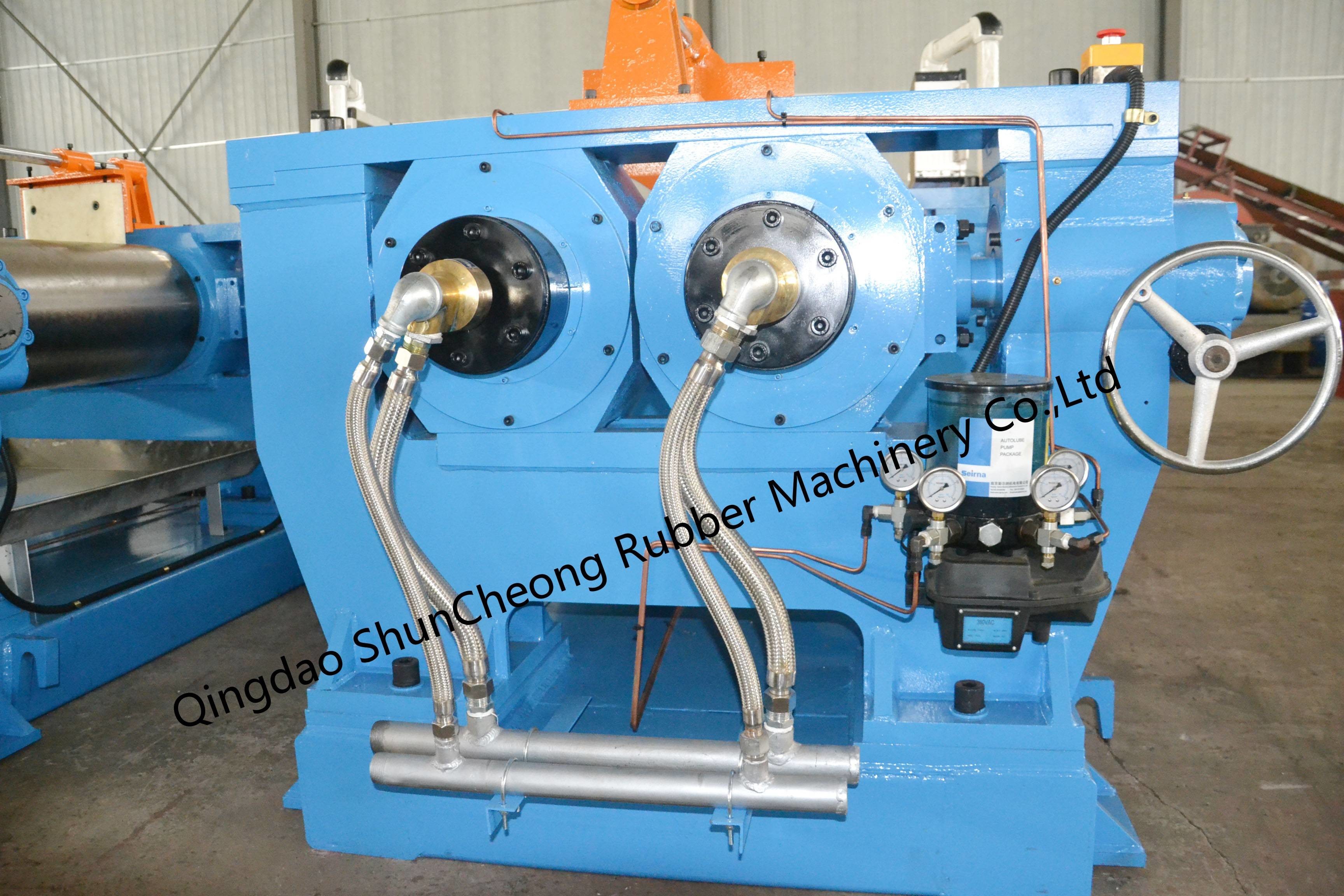 Two Roll Rubber Mixing Mill For Making Rubber Profiles Extrusion Line