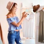 Translucent Thick Plastic Hangers 0.5cm Multiple T Shirt Hanger