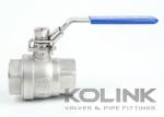2-piece Ball Valve BSPT NPT 1000PSI Full Bore CF8 CF8M Stainless Steel