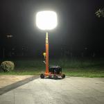 Trolley Lighting LED Balloon Light Tower 1400W Mast Light Tower For Fire And