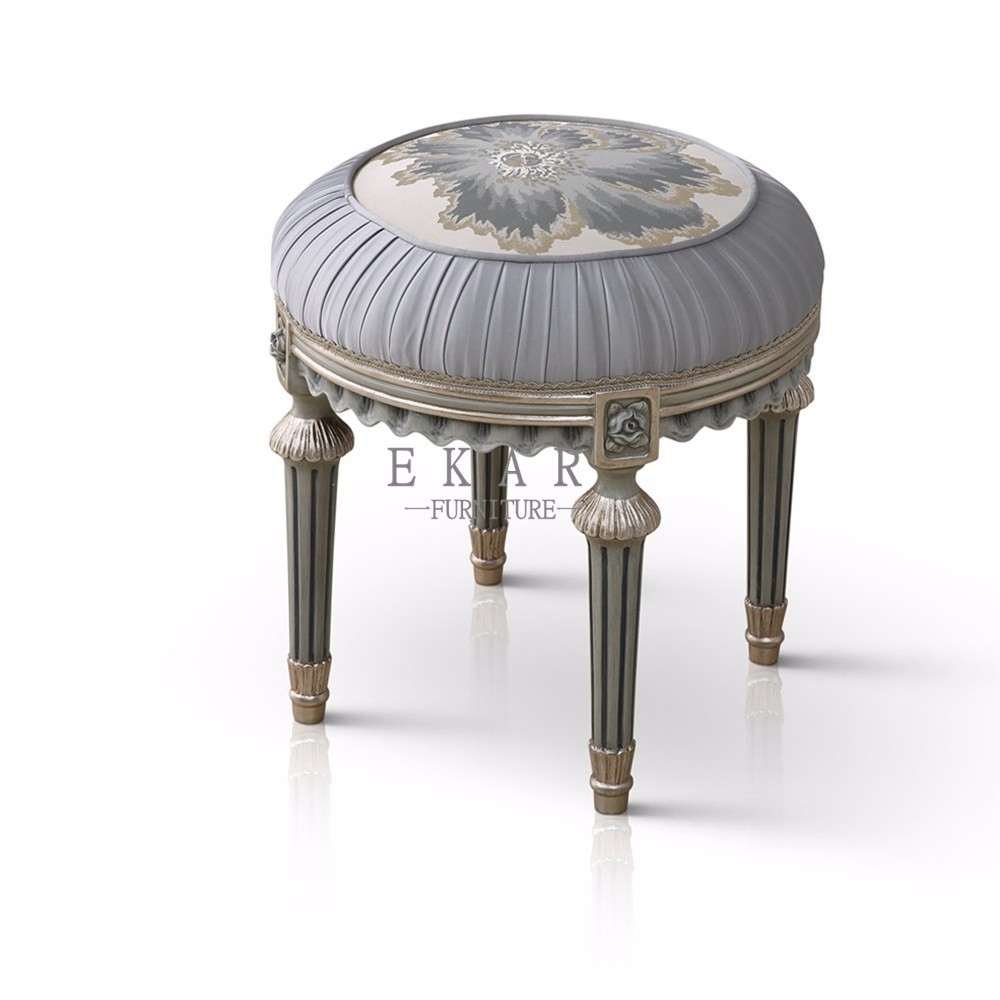 Makeup Dresser Stool Bedroom Chair Antique Dressing Ottoman