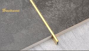 China 12mm Stainless Steel Tile Trim , 40 Elongness Stainless Steel Tile Border Edge factory
