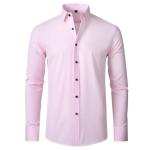 Shirt Long Sleeve Elastic Business High-End Men′s Shirt Hot Selling Office
