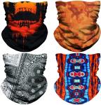 Polyester Adjustable Seamless Moisture Wicking Neck Gaiter