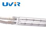 200-6000w White Coating Twin Tube Infrared Lamps for Industrial Heating
