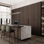 Custom Modern Furniture Kitchen Dining Room Cabinet Wood Veneer Door Panel