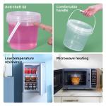 Acrylic Plastic Ice Beer Champagne Drink Oval Bucket with Lid Customize Logo