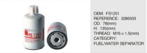 China FILTER AUTO ENGINE PARTS FUEL OIL FILTER fs1251 factory