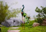 Sturdy Yard Metal Peacock Decor Garden Statue For Outdoor Bird Lawn