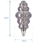 Edison Oversize LED Bulb BE150 4W E27 Smoky Antique Style Light Bulbs