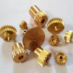 High Precision Micro Machining Parts Small Diameter Durable CNC Brass Bevel Gear