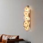 Natural Marble Wall Lamp Bedroom Bedside Lamp Luxury Living Room Wall Lamp