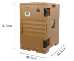 120L Front Loading Rotomoulded Products GN Pans Insulated Hot Box With Wheels