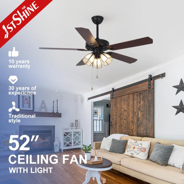 High Speed Ceiling Fan with Light Input Voltage V 110-240V/50Hz-60Hz Metal