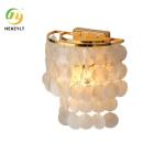 Nordic Simple Shell Wall Lamp Living Room Bedroom Bedside Aisle Lamp