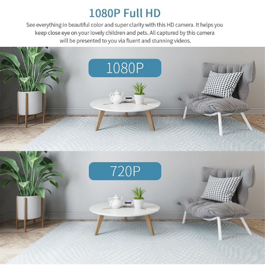 Smart Unistone 2MP Indoor Wireless Wi-Fi PTZ Camera(US-IW205)