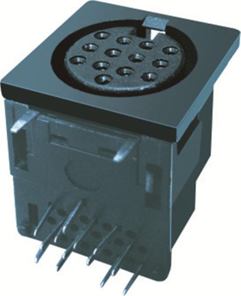 Mini Din Connector 8pin female Socket S terminal