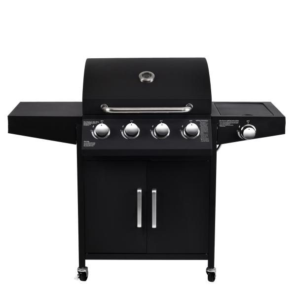 430SS Warming Grid 4 1 Burners Stainless Steel Gas BBQ Grill for Modern Style
