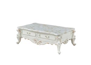 China White Living Room TV Cabinet And Coffee Table Set factory