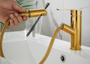 China ODM Detachable Electroplate Stainless Kitchen Sink Tap Faucet factory