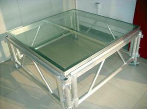 China Transparent Plexiglass / Aluminum Stage Truss For Wedding And Swimming Pool factory