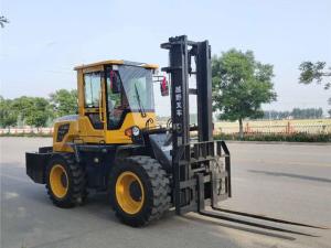 China Fast Delivery ET40 4ton Rough Terrain Forklift Diesel 4x4 4 Wheel Drive Off Road Lifter Forklift factory